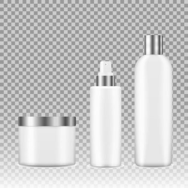 Gerçekçi bir kozmetik model güzellik şişesi, sprey.