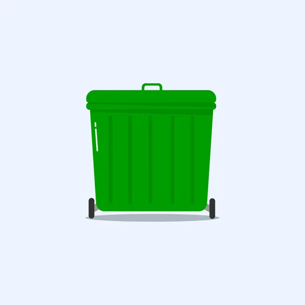 Plastic waste bins full of trash, garbage bags. — Stock Photo, Image