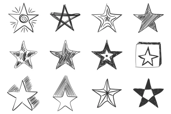Star firka vagy firka lapos kézzel rajzolt stílus. — Stock Vector