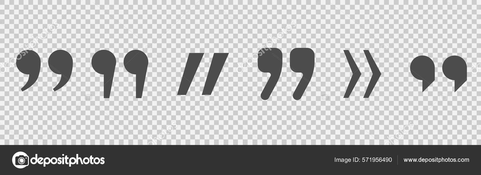 引号、引号、引号、引号、逗号图库矢量图©Poliashenko 571956490, image size:1600x583