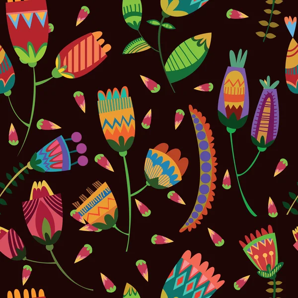  Floral cute seamless pattern.