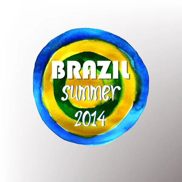 Brasilien sommaren 2014 vektor vatten Cologne bakgrunden — Stock vektor