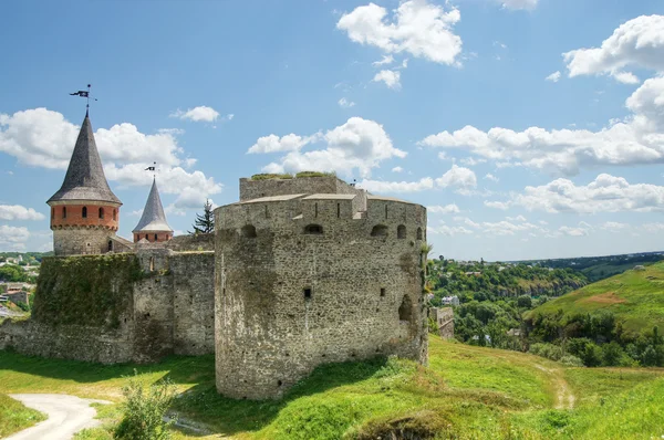 Antiguo castillo en Kamianets-Podilskyi — Foto de Stock