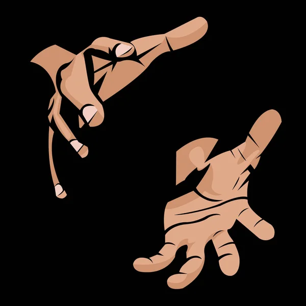 Human Body Body Part Human Hands Male Hands Two Hands — Stockvector