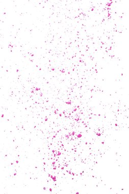 süspansiyon patlama pembe makyaj toz beyaz zemin üzerine