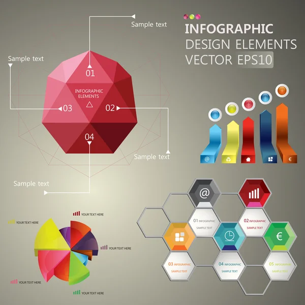 Elementos de negocio . — Vector de stock