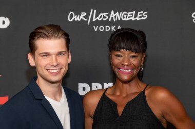 Lane Herrin ve Sufe Bradshaw 29 Eylül 2021 'de Westwood, CA' daki Landmark Tiyatrosu 'nda 