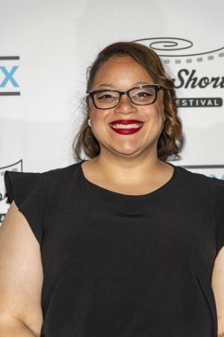 Nicole Castro, 1 Ekim 2021 'de Harmony Gold Theater, Los Angeles, CA' da düzenlenen 17. Yıllık HollyShorts Festivali Ödül Galasına katıldı.