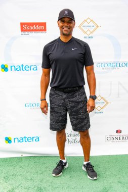 Dondre Terrell Whitfield, 4 Ekim 2021 'de Burbank, CA' da düzenlenen 14. Geleneksel Ünlü Golf Klasik Turnuvası 'na katıldı.