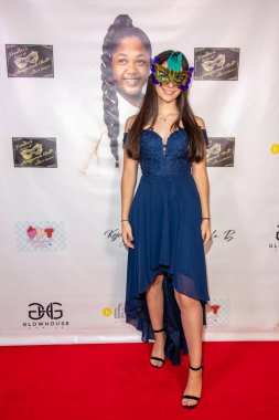 Paris Bravo, 9 Ekim 2021 'de Santa Clarita, CA' da Jessica Mikayla 'nın 16. maskeli balosuna katıldı.