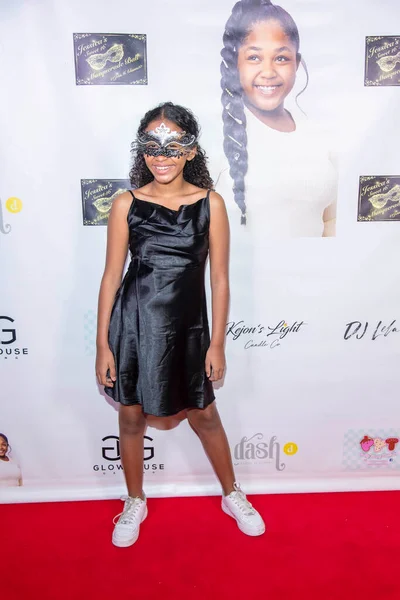 Jordyn Curet Attends Jessica Mikayla Sweet Masquerade Ball Private Residence — Stock Photo, Image