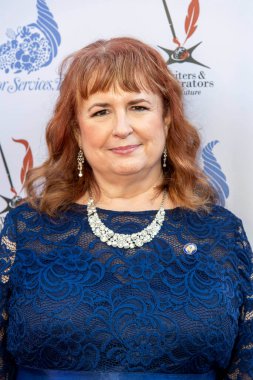 Rebecca Moesta, 22 Ekim 2021 tarihinde Los Angeles 'taki Taglyan Kompleksi' nde düzenlenen 36. ve 37. Yıllık L. Ron Hubbard Başarı Ödülleri Galasına katılmaktadır.