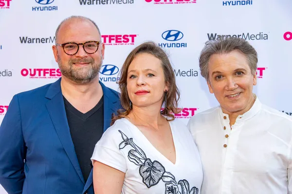 Carl Andress Thora Birch Charles Busch Partecipano All Outfest Film — Foto Stock