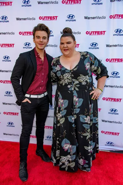 Christopher Paul Colfer Ashley Fink Participar Outfest Film Festival Estreia — Fotografia de Stock