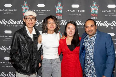 Minjae Kang, Miida Chu, Crystal Xianqi Du, Omar Loera 27 Eylül 2021 'de TCL Çin Tiyatrosu' ndaki 17.