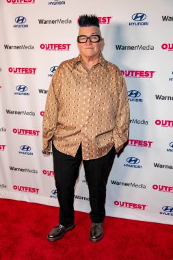 Lea DeLaria, 18 Ağustos 2021 'de Amerika Yönetmenler Birliği, Los Angeles, CA' da POTATO AMERICA 'nın ilk gösterimine katıldı.