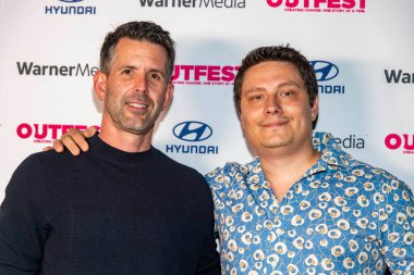 Vincent Pierce, Wes Hurley, 18 Ağustos 2021 'de Amerika Yönetmenler Birliği, Los Angeles, CA' da POTATO AMERICA 'nın ilk gösterimine katıldı.