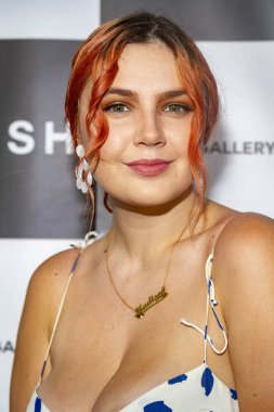 Madison Young, 14 Mayıs 2022 'de Los Angeles' taki Mash Galerisi 'nin büyük açılışına katıldı.