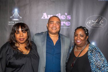 Audrey Kendrick, Steven Adams ve Phaedra Harris 23 Haziran 2022 'de DGA, Hollywood, CA' da New Breed Entertainment 