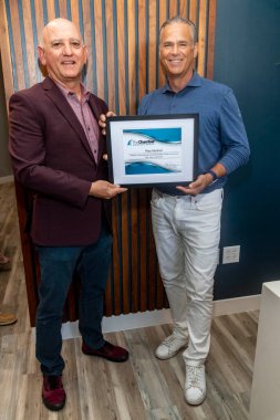 Former mayor of Newport Beach Steven Rosansky, Dan Markel attend VIP Ribbon Cutting Event at New Sexual Wellness Medical Center at Rise Medical, Corona Del Mar, CA on July 29, 2022