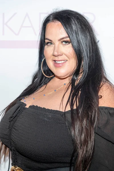 Amber Rose Johnson attends  Manna Kadar Celebrity Pink Carpet Celebrating BAZAAR Cover Release 2022 at Hotel Laguna, Laguna Beach, CA on August 9, 2022