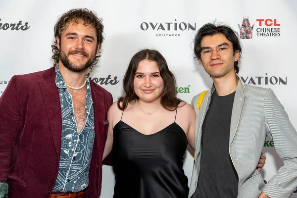 Charlie Depew Lily Blavin Lukas Dong Attend 18Th Annual Hollyshorts — Stok fotoğraf