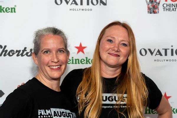 Barbara Zagrodnik Sarah Childers Attend 18Th Annual Hollyshorts Film Festival — Stok fotoğraf