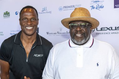 Willie Gault, Cedric The Entertainer attend 9th Annual Cedric The Entertainer Celebrity Golf Classic Presented By Lexus at Spanish Hills Club, Camarillo, CA on August 15, 2022 clipart