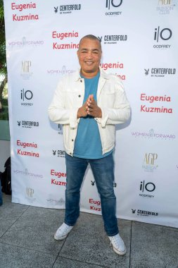 Steven Adams attends Playboy App Kick Off Launch Celebrating Eugenia Kuzmina  at The Godfrey Hotel Hollywood, Hollywood, CA on August 18, 2022