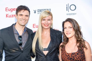 Kash Hovey, Eugenia Kuzmina, Kira Reed Lorsch attend Playboy App Kick Off Launch Celebrating Eugenia Kuzmina  at The Godfrey Hotel Hollywood, Hollywood, CA on August 18, 2022