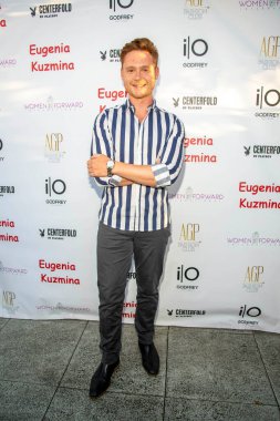 Miles Tagtmeyer attends Playboy App Kick Off Launch Celebrating Eugenia Kuzmina  at The Godfrey Hotel Hollywood, Hollywood, CA on August 18, 2022