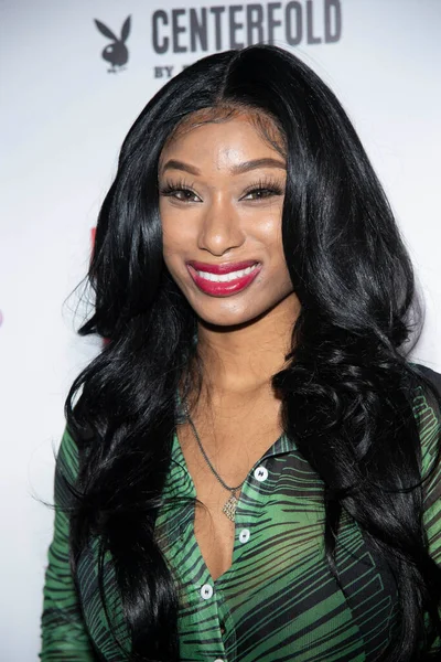 Chanda Tresvant Attends Playboy App Kick Launch Celebrating Eugenia Kuzmina — ストック写真