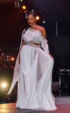 Ugochi Iwuaba collection at Peter Lentini's 13th Annual Ankara Festival and Fashion Show - Closing Night at Exchange LA, Los Angeles, CA on September 4, 2022