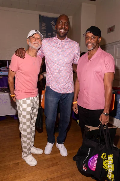 Peter Moret John Salley Lawrence Hilton Assiste Suite Emmy Awards — Photo