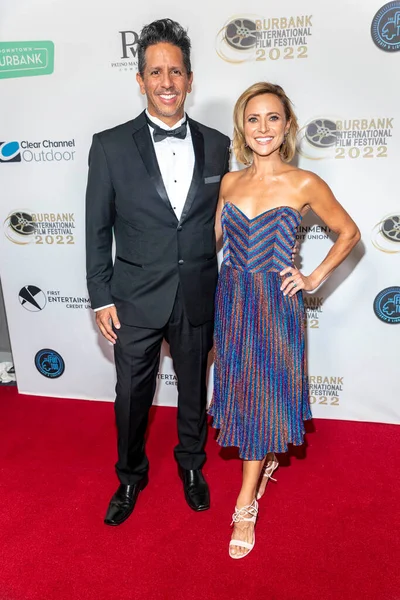 Kurt Patino Christine Lakin Attend 14Th Annual Burbank Film Festival — Stock Photo, Image