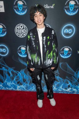 Asher Lara, Matthew Sieverin 'in 21. Doğum günü partisine 30 Eylül 2022' de Beverly Hills, CA 'da katılıyor.