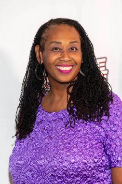 Angela Moore, 6 Ekim 2022 'de Hollywood' daki Harmony Gold Theater 'da 