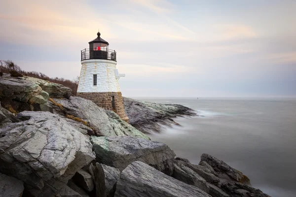 Castle Hill Lighthouse at Sunset — Stock Photo, Image