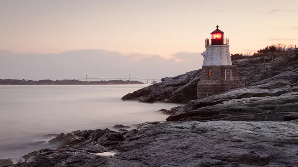 Castle Hill farol ao nascer do sol — Fotografia de Stock