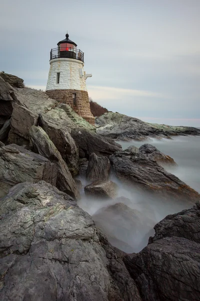 Faro de Castle Hill al atardecer — Foto de Stock