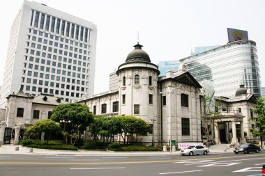 Güney Kore'deki Seoul city hall plaza
