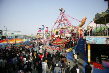 güzel manzara, Güney Kore, wolmido, eğlence parkı