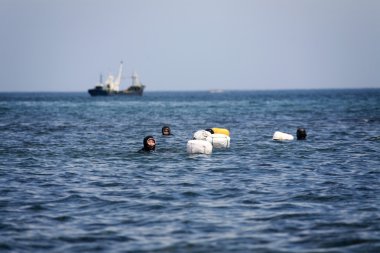 jeju Adası'nda kadın dalgıçlar