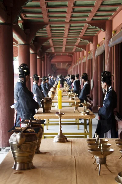 Traditional festivals in South Korea, Jongmyo Rituals, Jongmyojerye — Stock Photo, Image