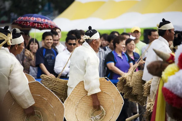 在韩国，富平 pungmullori 节的传统节日 — 图库照片