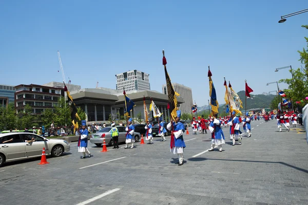 Procession traditionnelle du festival — Photo