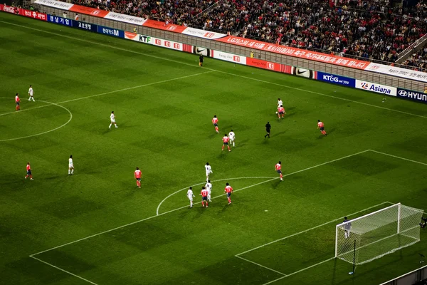 Stadion piłkarski Sangam podczas gry — Zdjęcie stockowe