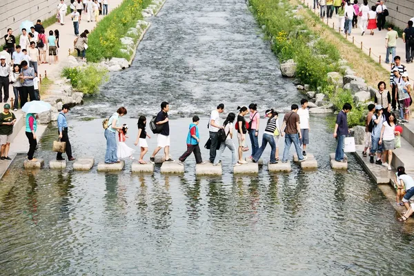 ソウルの清渓川 — ストック写真