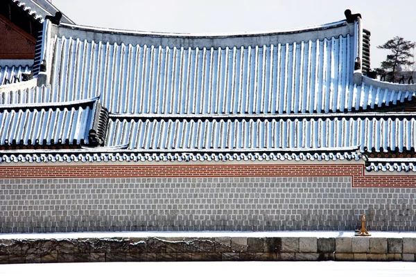 Palác Gyeongbokgung v Jižní Koreji — Stock fotografie