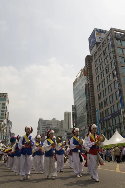 Fêtes traditionnelles en Corée du Sud, Bupyeong Pungmullori Festival — Photo
